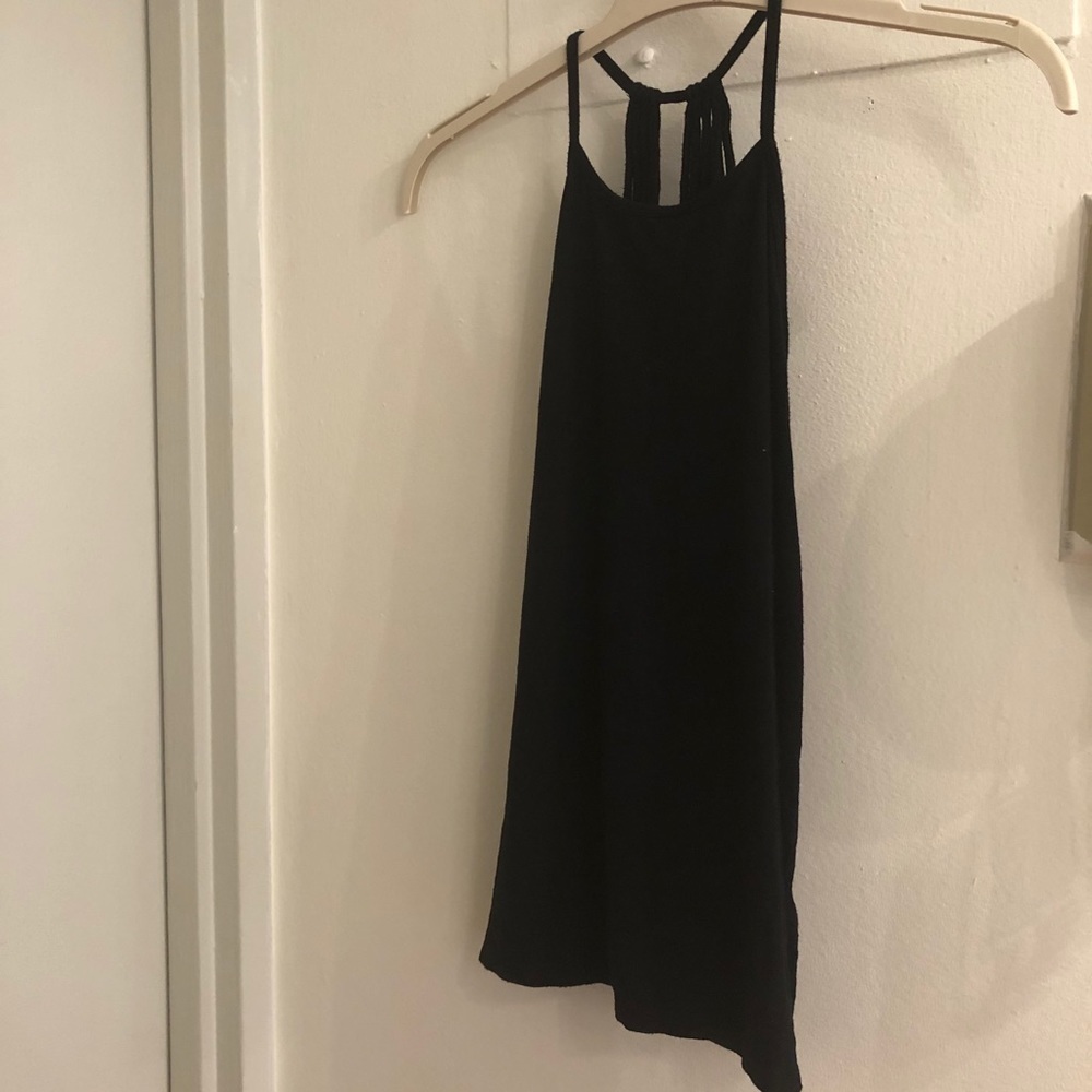 $45 Fabletics Ani Tank Top in Black - Strappy Halter Top for Gym, Yoga, Pilates - Picture 5 of 8